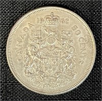 1962 CANADIAN FIFTY CENT SILVER COIN