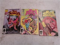 3 MARVEL RED SONJA COMIC BOOKS