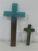 Two Crosses Largest 12"x 6"