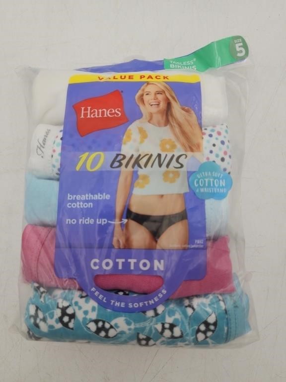 NEW 10pk Hanes Women's Bikini Underwear - 5