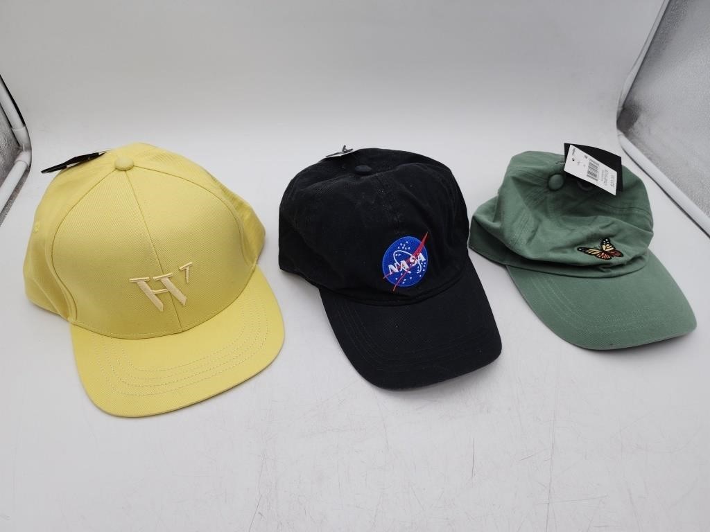 NEW 3 Women's Baseball Caps