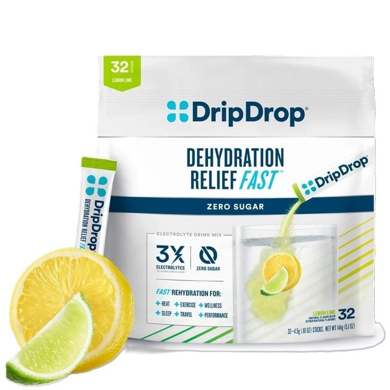 Drip Drop Lemon Lime Electrolyte Drink Mix