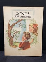 Vintage 1930 Songs For Children Hymnal