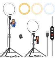 ($29) Kaiess 10” Selfie Ring Light Adjustable