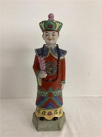 Chinese Emperor Porcelain Figure