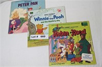 PETER PAN, WINNIE THE POOH, AND ROBIN HOOD LP'S AN