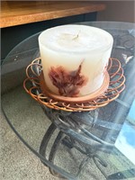candle holder and candle