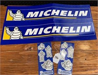 Michelin Man Sticker with Dog in Plastic & Two