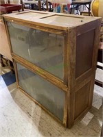 Vintage glass front display cases - each measures