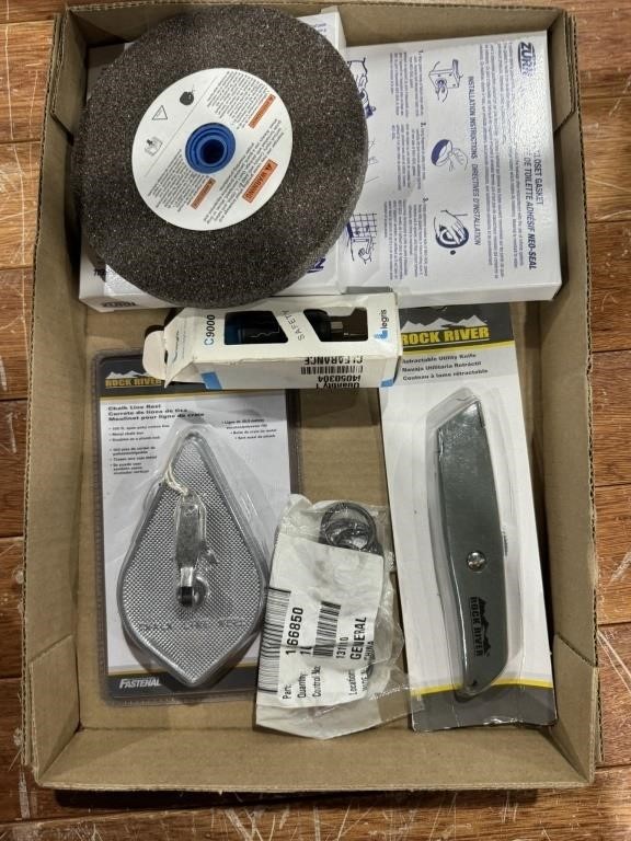 Chalk Line, Utility Knife, Grinding Wheel and More