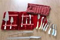 Carving Knife & Fork, Mother of Pearl Handled Set
