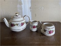 Sadler Teapot Cream & Sugar Set