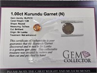 1.00ct Kurundu Garnet (N)