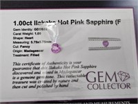 1.00ct LLakake Hot Pink Sapphire (F)