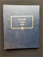 Lincoln Cents Book 1959 - 1980 Incomplete