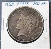 COIN - 1922 SILVER PEACE DOLLAR