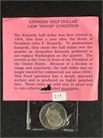 1 Proof Kennedy Half Dollar