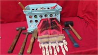 Crate w/ Hand Tools & Misc