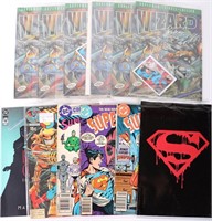 SUPERMAN & BATMAN COLELCTIBLE COMIC BOOKS - (12)