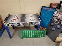Games table lot. Air hockey, basket ball, and more