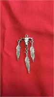 Feathers/Skull Charm for necklace
