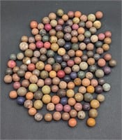 Lot Of Clay Marbles 1LB