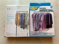 Pair of New Zippered Garment Bags Lot