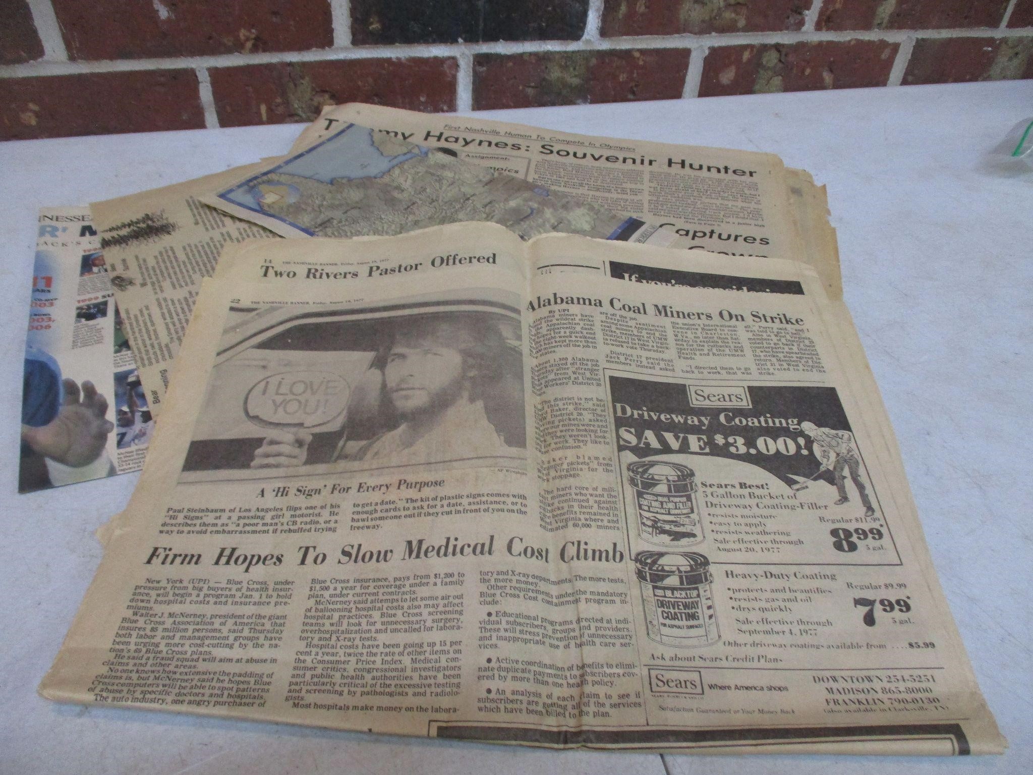 19777 Vintage Elvis Newspapers + More