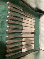 12 sterling butter knives