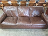 Brown Leather Designer Sofa