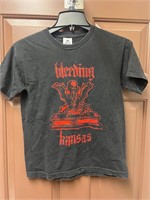 Bleeding Kansas Hard Rock Band Shirt