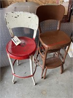 2 Kitchen/Shop Stools and office mat