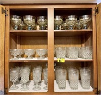 Cabinet Contents - Mixed Glassware