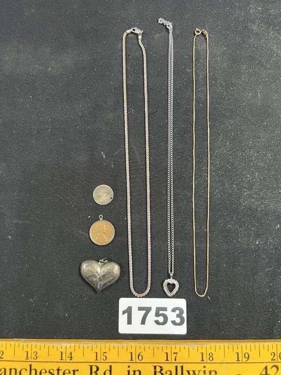 Marked Sterling Jewelry, Coin Pendants