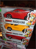(4) New in Box Robot Races Cars