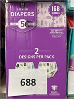 MM 168 diapers size 5
