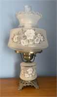 Floral Hurricane Table Lamp