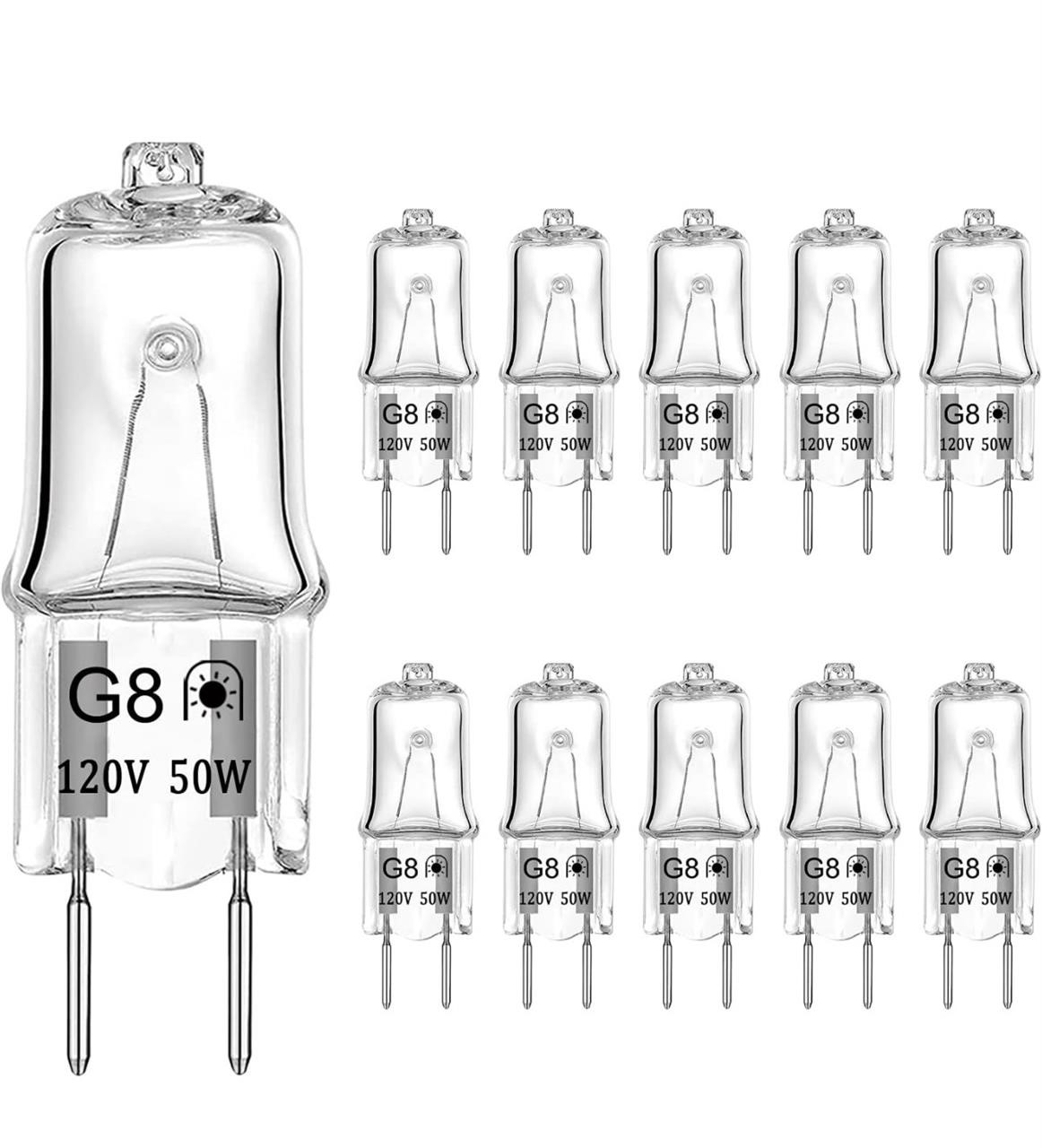 ($29) G8 Halogen Light Bulbs 50W 120V G8