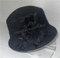 Ladies Adora Black Wool Hat