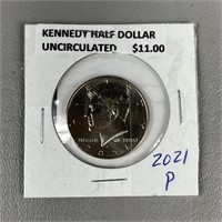 2021P Uncirculated Kennedy Half Dollar