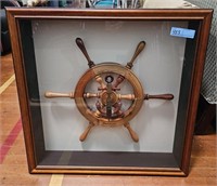 FRAMED SHIP WHEEL "BAHAMAS"