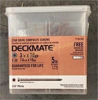 Deckmate Composite Screws 3”x10ga T-20