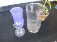 Three Vases, One Artificial Flower