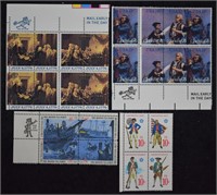 U.S. Bicentennial Stamp Plate Plocks; Postal Histo