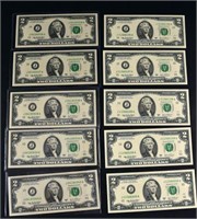 2003 $2 Consecutive Federal Reserve Notes