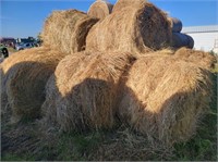 (8) Round bales grass hay