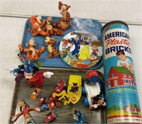 Disney toys and American plastic bricks