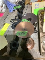 Metal candle holders