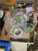 Glassware,cracker jars,Milton hs reunion mug