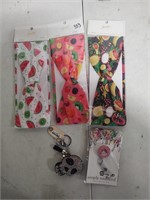 New adult head bands, badge clip& skull keychain